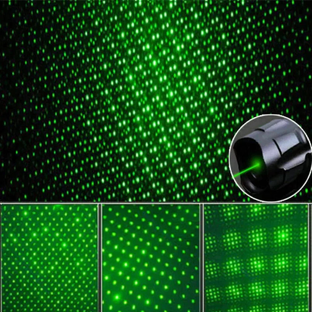 Laser Pointer Green USB Rechargeable 6,562-Ft Range