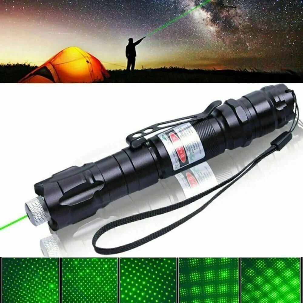 Laser Pointer Green USB Rechargeable 6,562-Ft Range