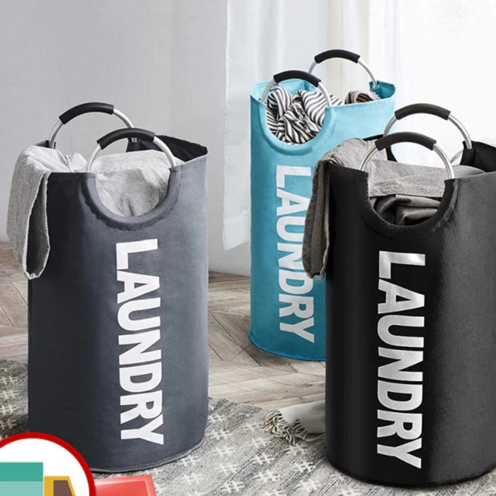 Laundry Basket Collapsible Self-Standing 90L