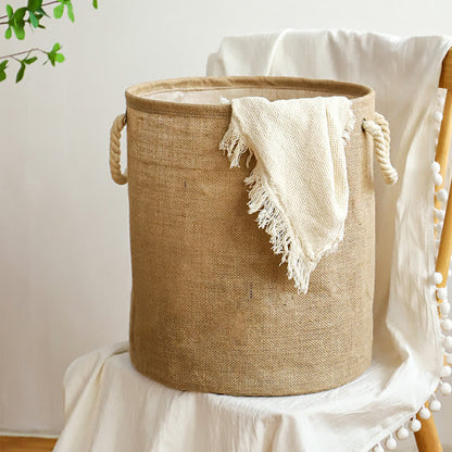Laundry Basket Foldable Waterproof Cotton-Linen