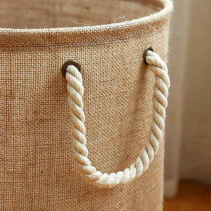 Laundry Basket Foldable Waterproof Cotton-Linen