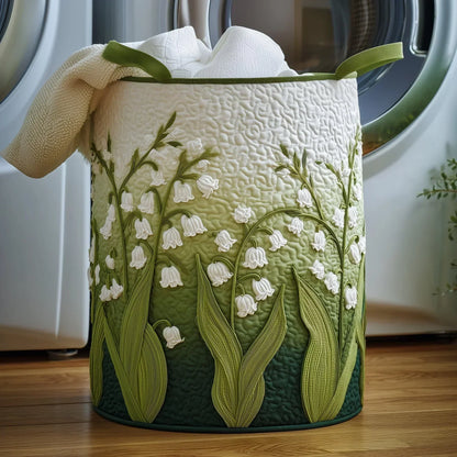 Laundry Basket Hand-Quilted Reinforced Handles 60L Capacity