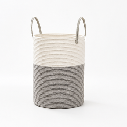 Laundry Basket Large Cotton Rope With Handles