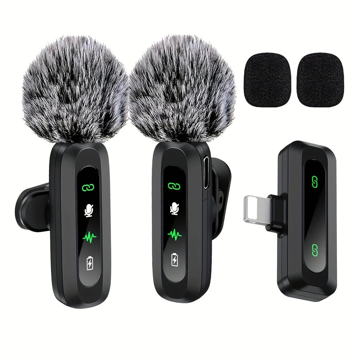 Lavalier Microphone Wireless USB-C With Wind Cap