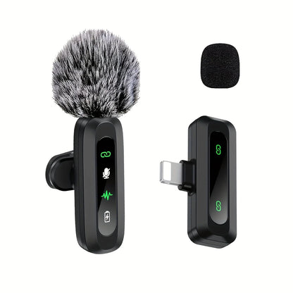 Lavalier Microphone Wireless USB-C With Wind Cap