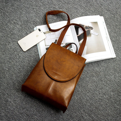 Leather Backpack Laptop-Friendly Roomy Compartments