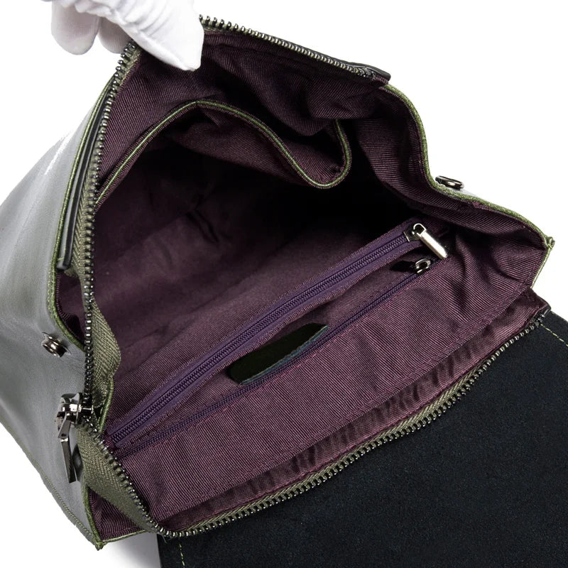 Leather Backpack Laptop-Friendly Roomy Compartments