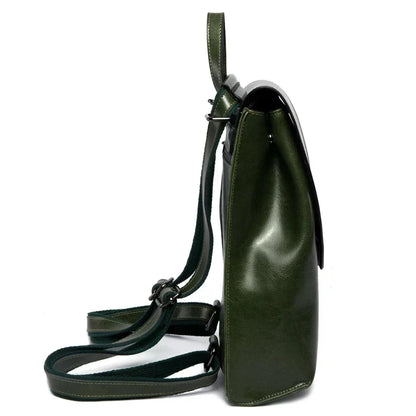 Leather Backpack Laptop-Friendly Roomy Compartments