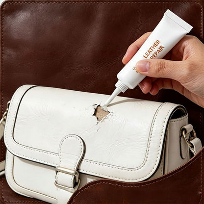 Leather Edge Filler Built-In Brush Smooth White Finish