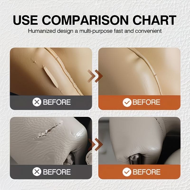 Leather Edge Filler Built-In Brush Smooth White Finish
