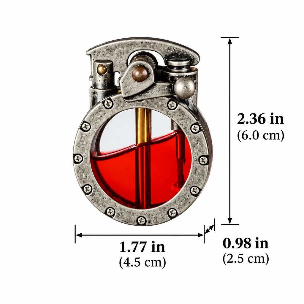 Lighter Windproof Transparent Fuel Tank Compact Design