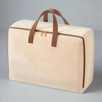 Living Room Storage Bag Durable Linen Compact & Travel-Friendly