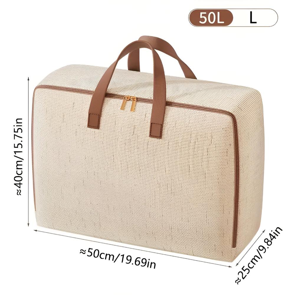 Living Room Storage Bag Durable Linen Compact & Travel-Friendly