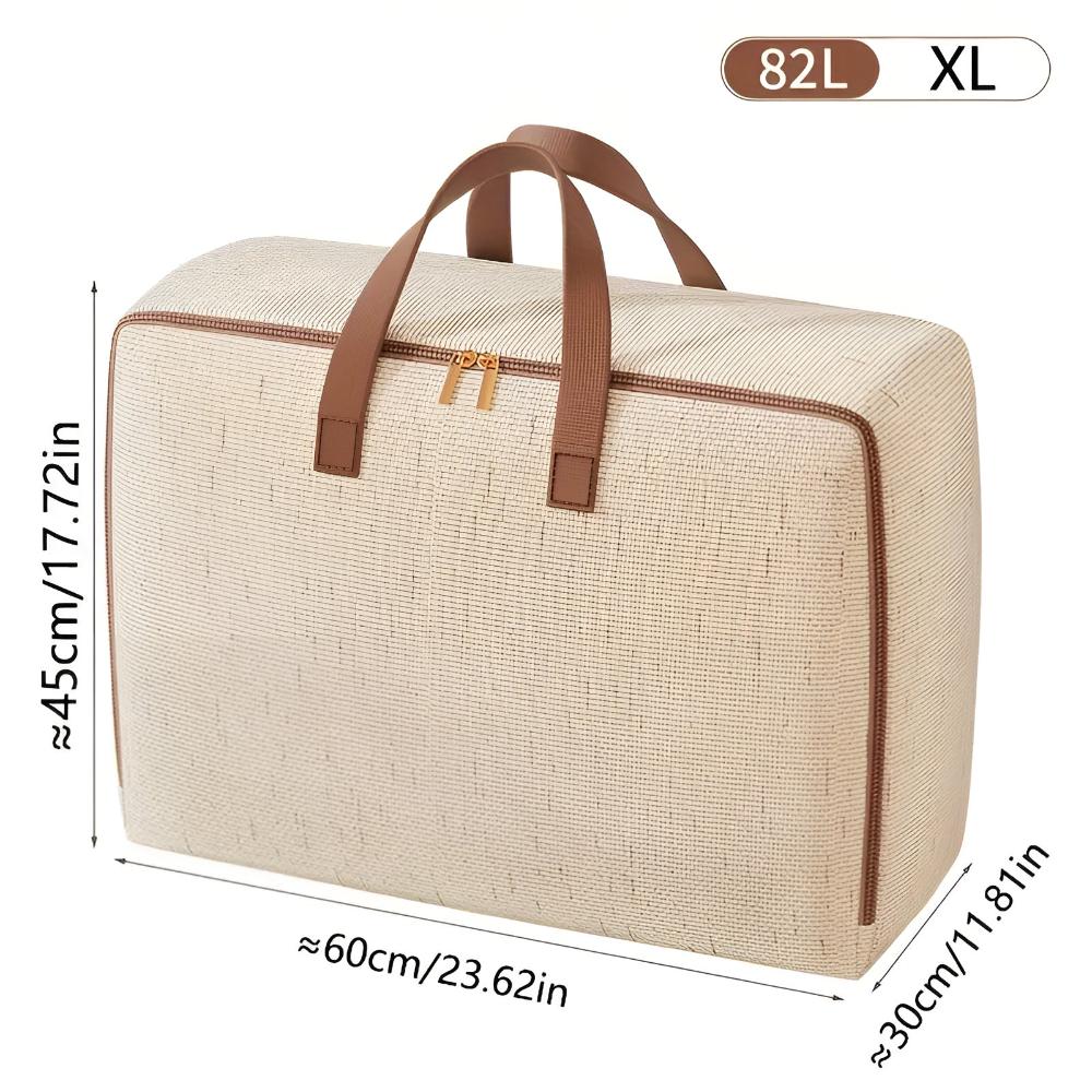 Living Room Storage Bag Durable Linen Compact & Travel-Friendly