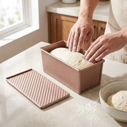 Loaf Pan Set Non-Stick with Lids Set of 2
