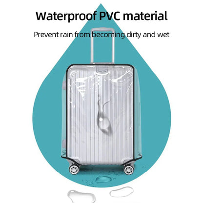 Luggage Cover Clear PVC Waterproof Scratch Protection