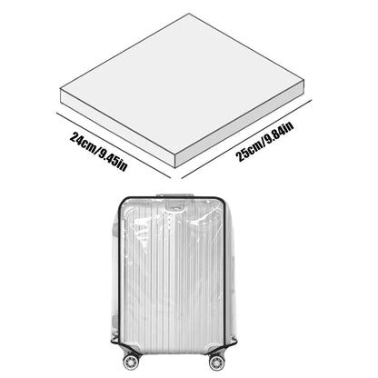 Luggage Cover Clear Waterproof PVC Fits 18–30 Inch Suitcases