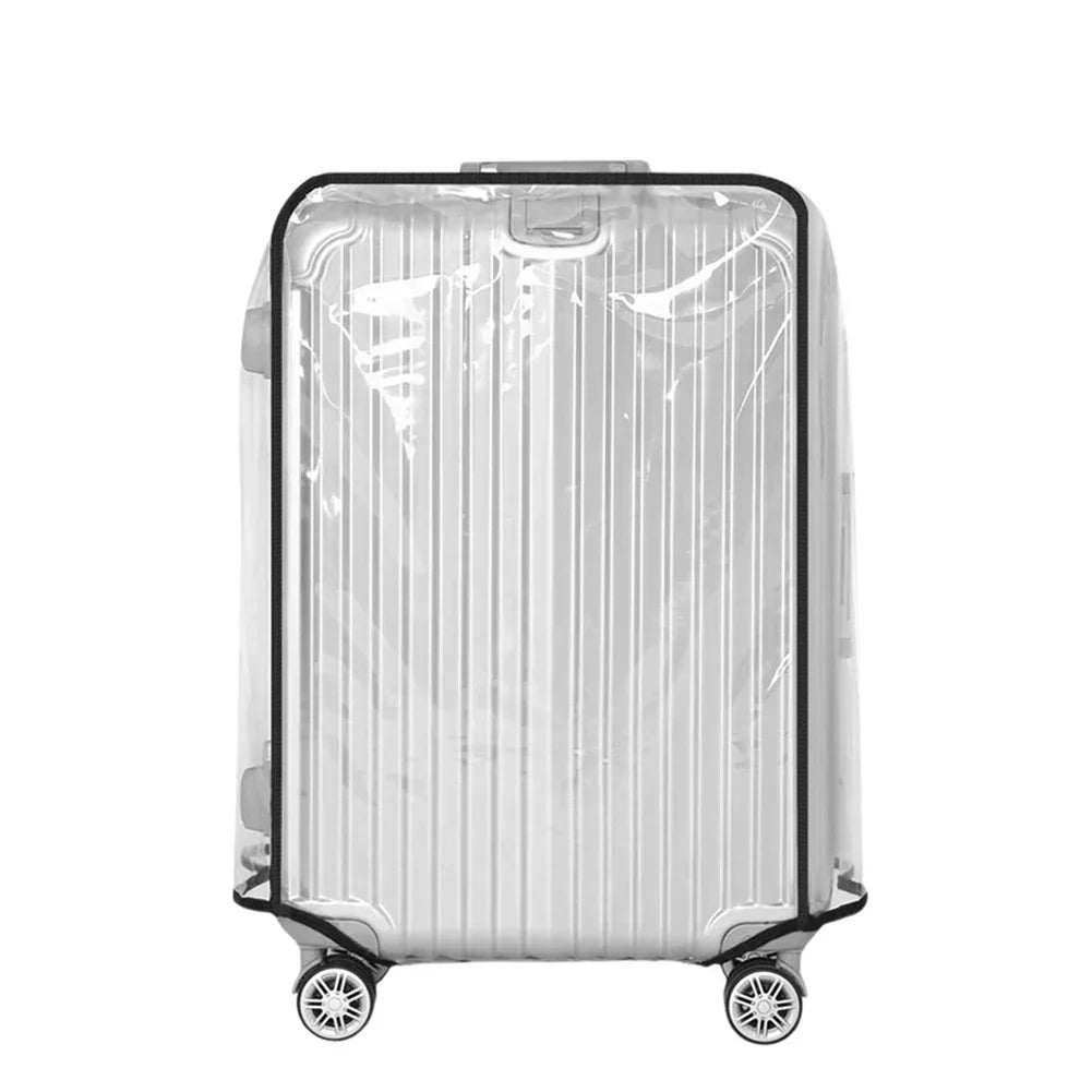 Luggage Cover Clear Waterproof PVC Fits 18–30 Inch Suitcases
