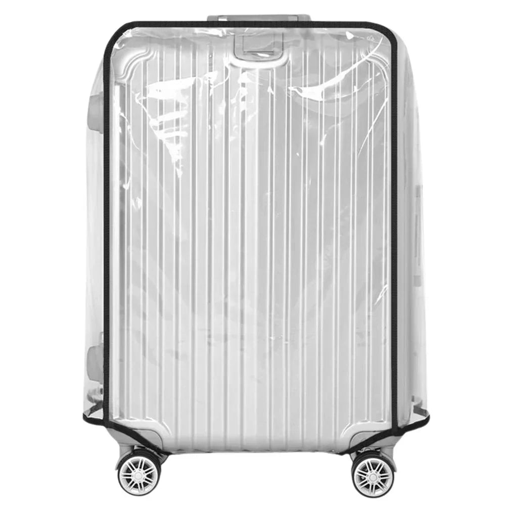 Luggage Cover Clear Waterproof PVC Fits 18–30 Inch Suitcases