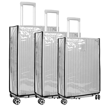 Luggage Cover Clear Waterproof PVC Fits 18–30 Inch Suitcases