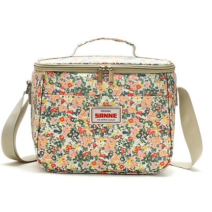 Lunch Bag Insulated Easy-Clean Retro Floral