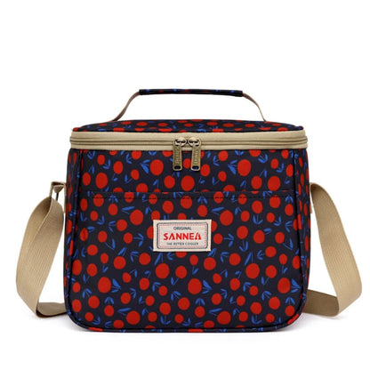 Lunch Bag Insulated Easy-Clean Retro Floral