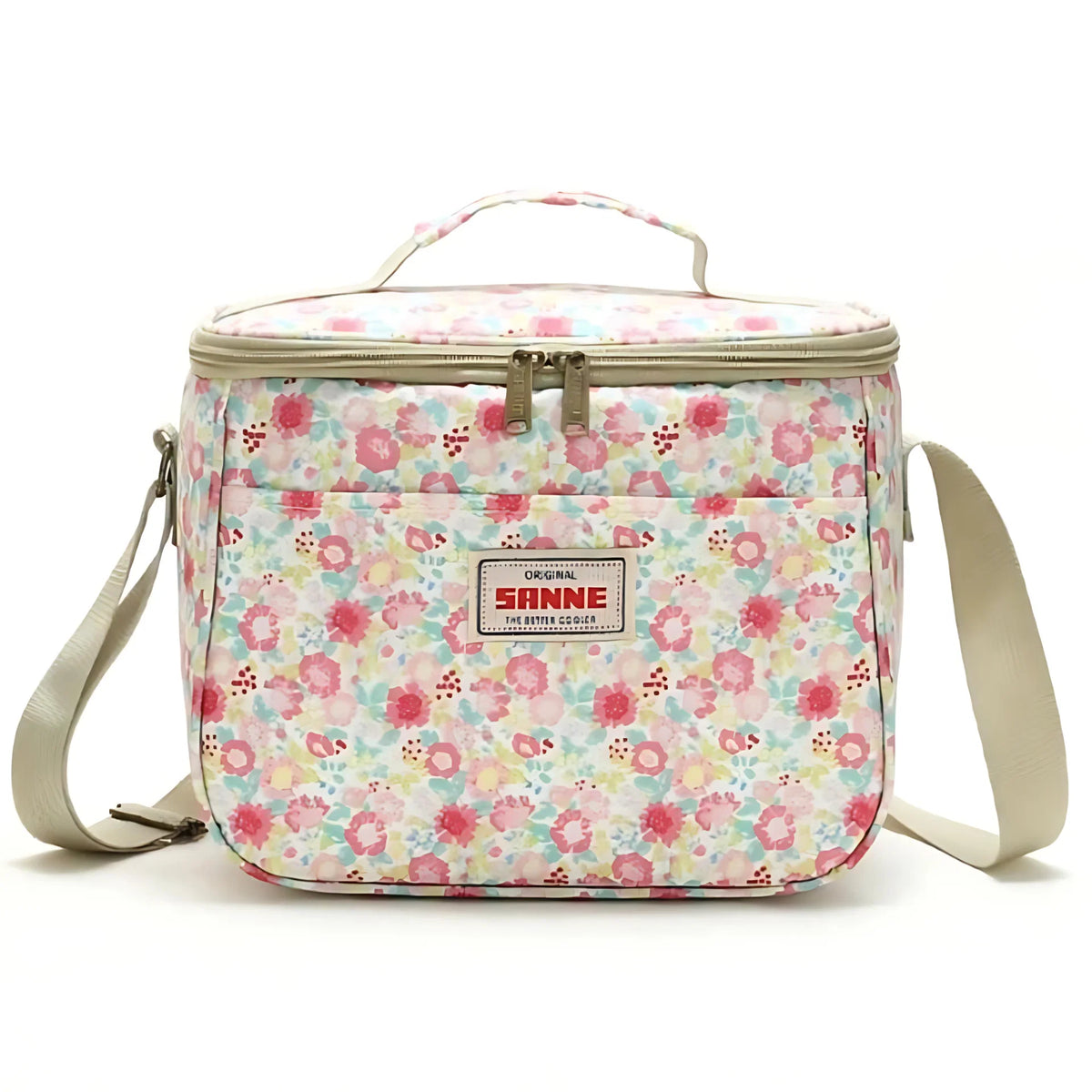 Lunch Bag Insulated Easy-Clean Retro Floral
