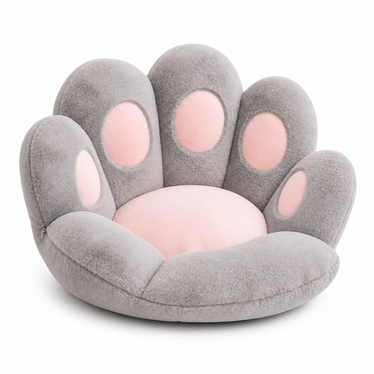Machine Washable Paw-Shaped Plush Seat Cushion