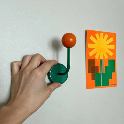 Magnetic Hooks Colorful Wooden Ball & Strong Hold
