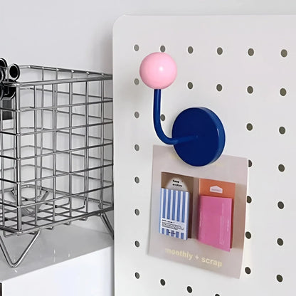 Magnetic Hooks Colorful Wooden Ball & Strong Hold