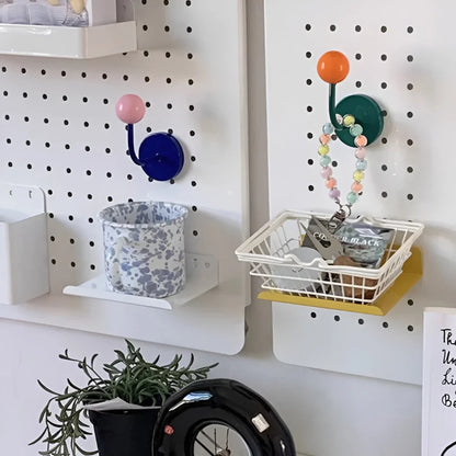 Magnetic Hooks Colorful Wooden Ball & Strong Hold