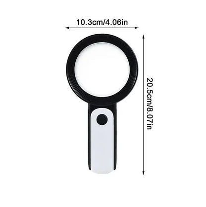 Magnifying Glass 30X Magnification 12 LED Lights