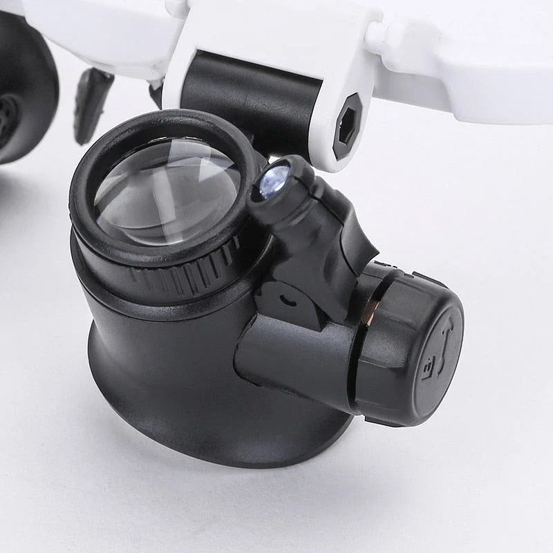Magnifying Glasses Adjustable LED Lights 8x 15x 23x