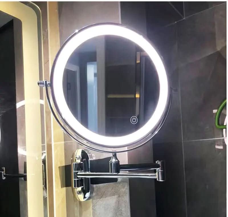 Magnifying Mirror LED Adjustable Brightness Rechargeable Cordless 3×–10× Magnification