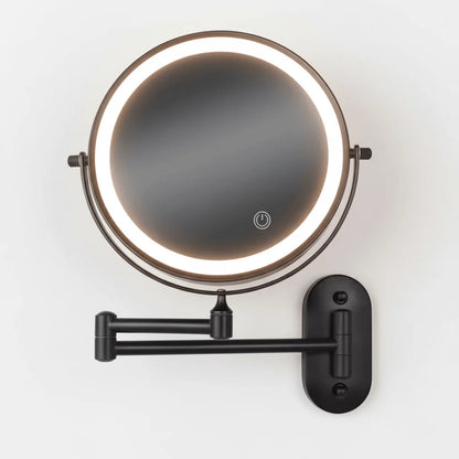 Magnifying Mirror LED Adjustable Brightness Rechargeable Cordless 3×–10× Magnification