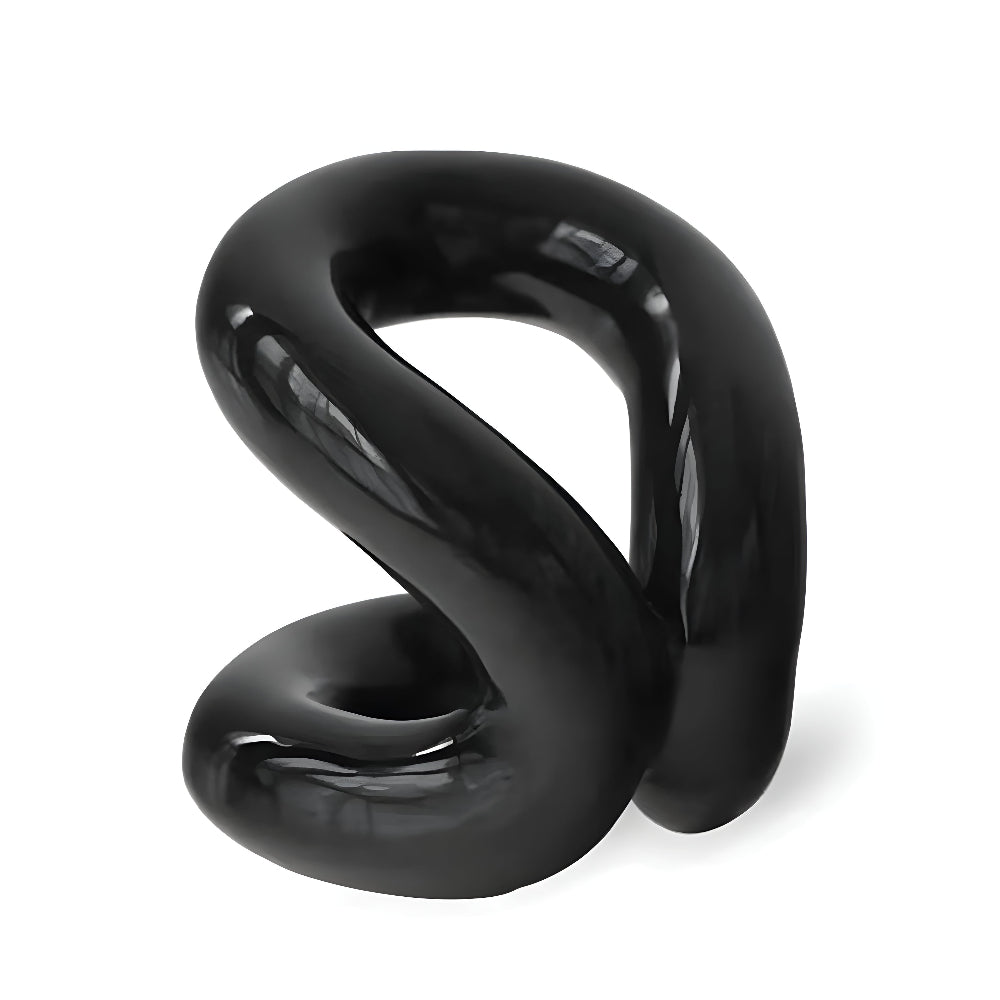 Makeup Brush Holder Ceramic Rope-Knot Countertop Organizer