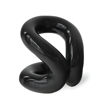 Makeup Brush Holder Ceramic Rope-Knot Countertop Organizer