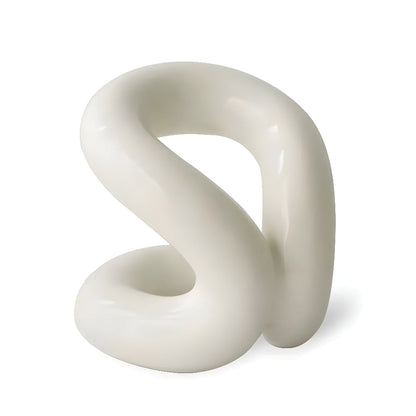 Makeup Brush Holder Ceramic Rope-Knot Countertop Organizer