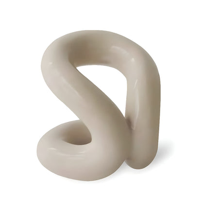 Makeup Brush Holder Ceramic Rope-Knot Countertop Organizer