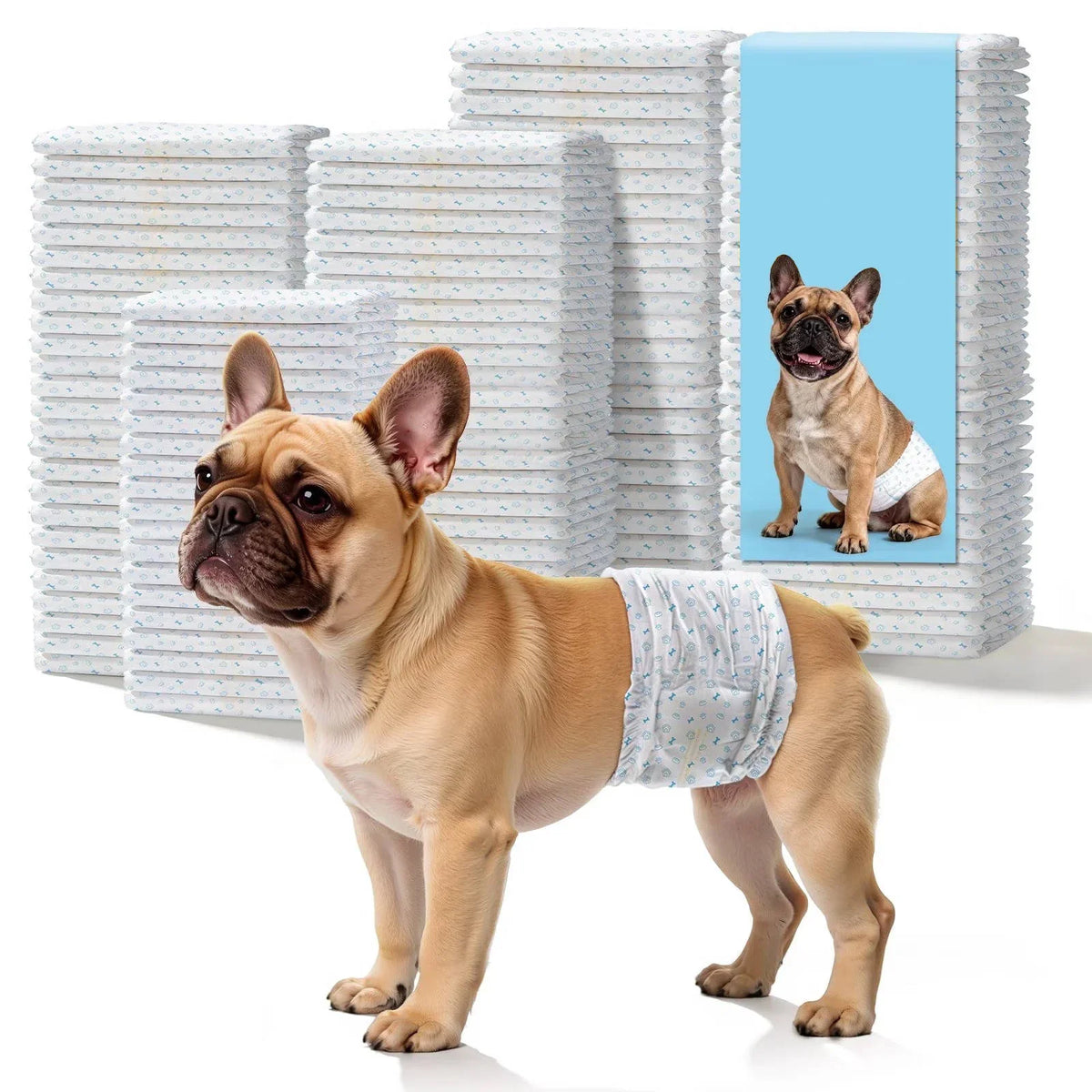 Male Dog Belly Bands Multi-Layer Leak Protection Wetness Indicator