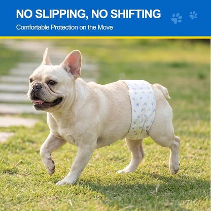 Male Dog Belly Bands Multi-Layer Leak Protection Wetness Indicator