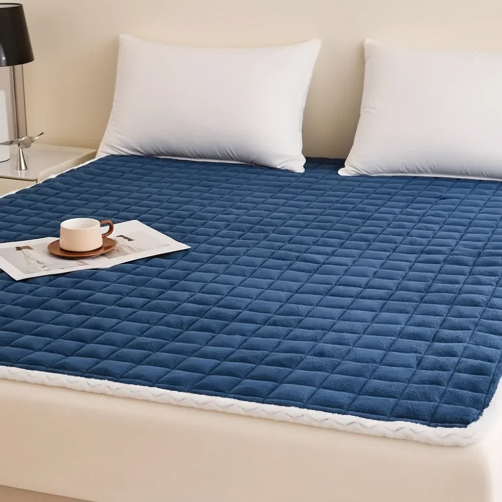 Mattress Protector Plush Milk Velvet Breathable & Lightweight