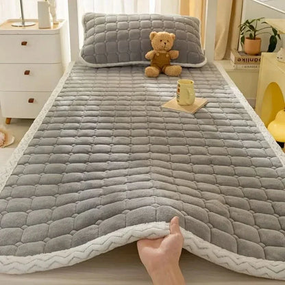Mattress Protector Plush Milk Velvet Breathable & Lightweight
