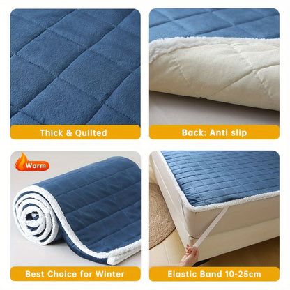 Mattress Protector Plush Milk Velvet Breathable & Lightweight