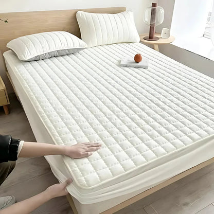 Mattress Protector Water-Resistant Quilted Breathable Machine-Washable Cover
