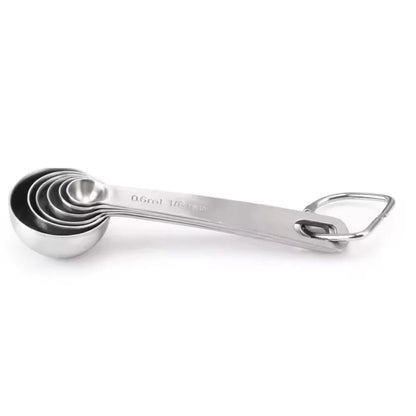 Measuring Spoons Stainless Steel Engraved Set of 6