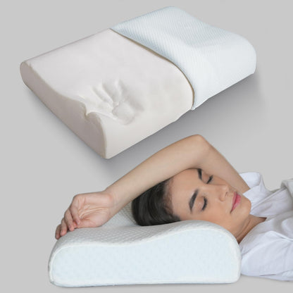 Memory Foam Pillow Dual-Height Slow-Rebound Breathable Removable Cover