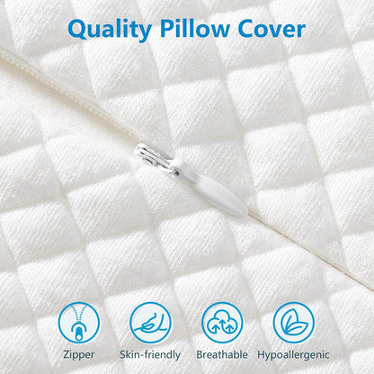 Memory Foam Pillow Dual-Height Slow-Rebound Breathable Removable Cover