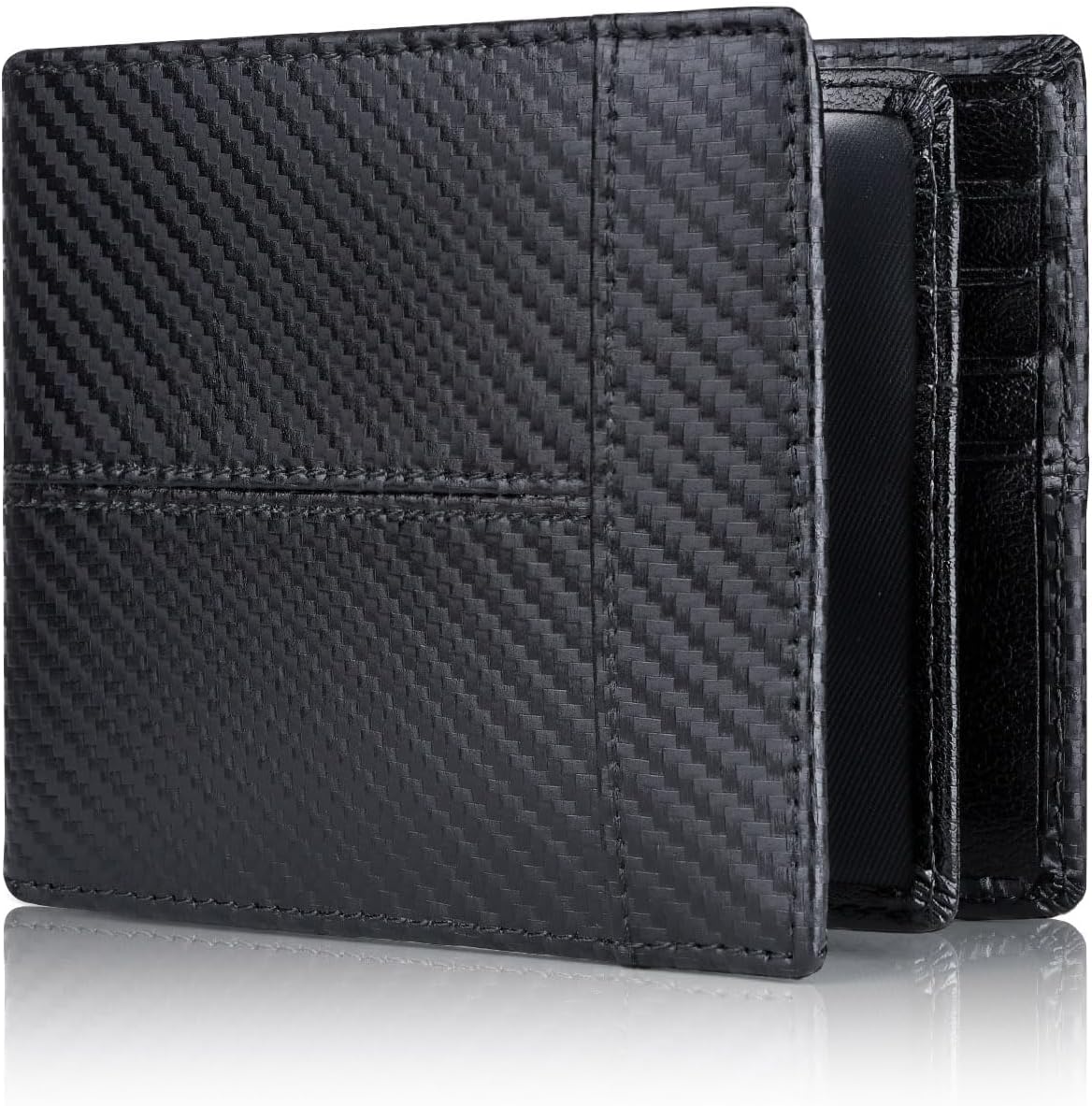 Men's Wallet Genuine Leather Slim RFID-Blocking