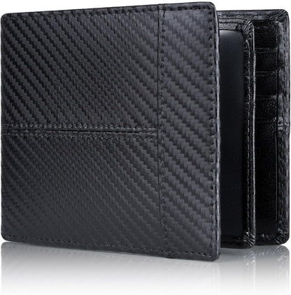 Men's Wallet Genuine Leather Slim RFID-Blocking